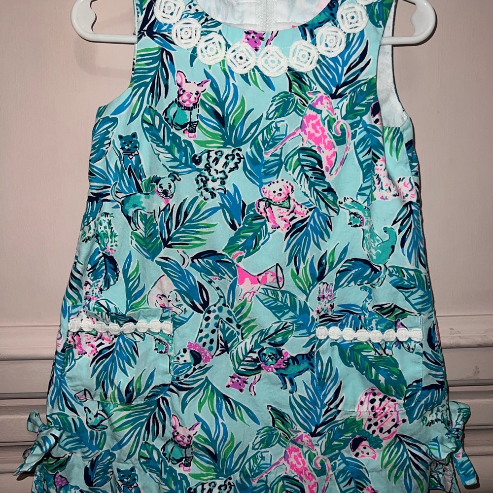 Lilly Pulitzer Tropical Print Shift Dress 2T